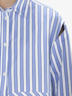 JW ANDERSON Camicie<CAMICIA PEPLUM Azzurro, Bianco