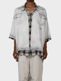 MAISON MIHARA YASUHIRO Camicie<CAMICIA RC TWILL DOUBLE LAYERED Grigio
