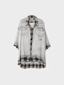 MAISON MIHARA YASUHIRO Camicie<CAMICIA RC TWILL DOUBLE LAYERED Grigio