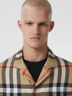 BURBERRY Camicie<CAMICIA REEPHAM Beige, Bianco, Nero, Rosso