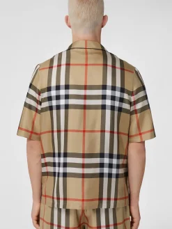 BURBERRY Camicie<CAMICIA REEPHAM Beige, Bianco, Nero, Rosso
