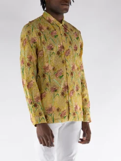SÉFR Camicie<CAMICIA RIPLEY Giallo, Marrone