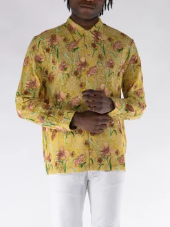 SÉFR Camicie<CAMICIA RIPLEY Giallo, Marrone