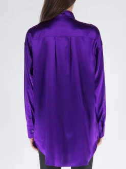 TOM FORD Camicie<CAMICIA SATIN Viola