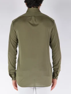 TOM FORD Camicie<CAMICIA SHEER SILK Verde