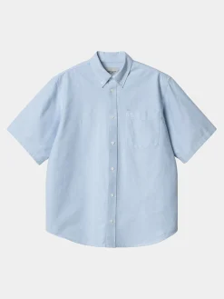 CARHARTT WIP Camicie<CAMICIA SHORTSLEEVE BRAXTON Azzurro