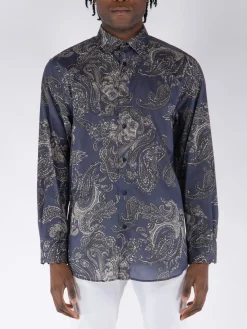 ETRO Camicie<CAMICIA SOHO Blu, Grigio, Nero
