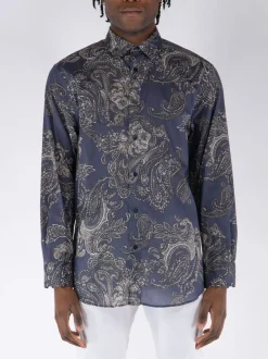 ETRO Camicie<CAMICIA SOHO Blu, Grigio, Nero