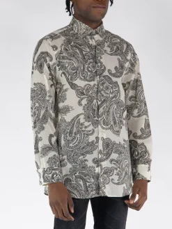 ETRO Camicie<CAMICIA SOHO Bianco, Nero