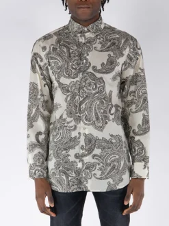 ETRO Camicie<CAMICIA SOHO Bianco, Nero