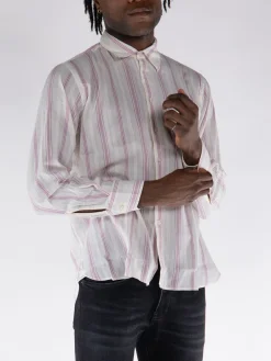 UNIVERSAL WORKS Camicie<CAMICIA SQUARE POCKET Bianco, Rosa