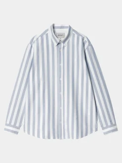 CARHARTT WIP Camicie<CAMICIA S/S DILLION Azzurro, Bianco