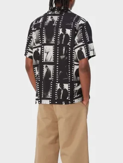 CARHARTT WIP Camicie<CAMICIA S/S PHOTO STRIP Grigio, Nero