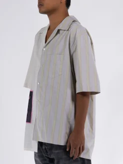 Camicie<CAMICIA ST SLEEVES ARTWORK ASYMETRIC SHIRT Beige, Bianco, Rosa, Viola