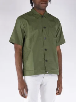 UNIVERSAL WORKS Camicie<CAMICIA TECH Verde