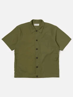 UNIVERSAL WORKS Camicie<CAMICIA TECH OVERSHIRT Verde