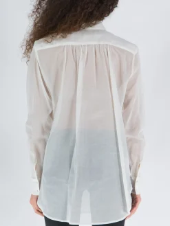 NINEMINUTES Camicie<CAMICIA THE UP MUSSOLINA Bianco