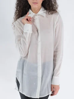NINEMINUTES Camicie<CAMICIA THE UP MUSSOLINA Bianco