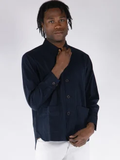 UNIVERSAL WORKS Camicie<CAMICIA TRAVAIL OVERSHIRT Blu