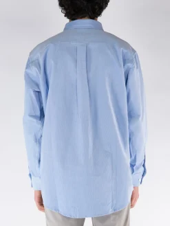 DROLE DE MONSIEUR Camicie<CAMICIA VELOURS COTELE Azzurro