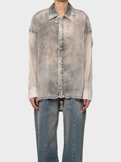 MAISON MIHARA YASUHIRO Camicie<CAMICIA VINTAGE Grigio