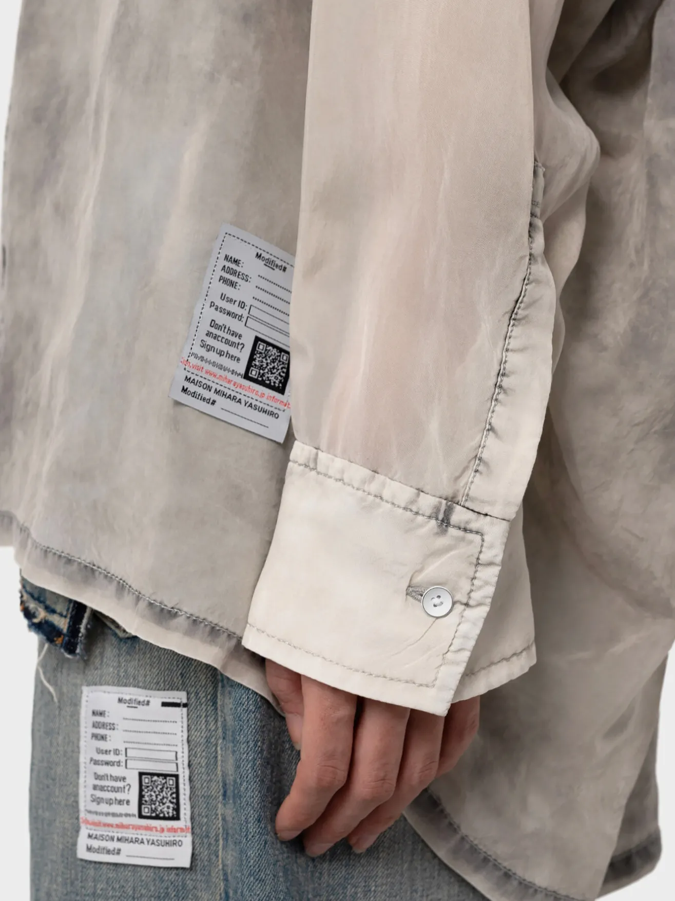 MAISON MIHARA YASUHIRO Camicie<CAMICIA VINTAGE Grigio