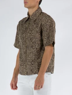 DOMREBEL Camicie<CAMICIA WAVY Marrone