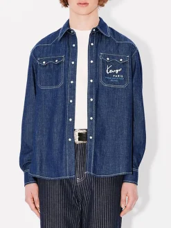 KENZO Camicie<CAMICIA WESTERN CREATIONS Blu