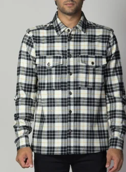 Camicie<CAMICIA WOOL SHIRT JESUS Bianco, Nero