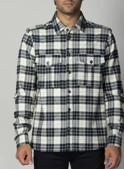 Camicie<CAMICIA WOOL SHIRT JESUS Bianco, Nero