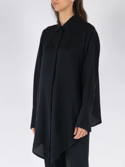 VICTORIA BECKHAM Camicie<CAMICIA WRAP FRONT BLOUSE Nero
