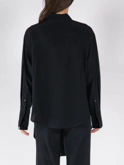 VICTORIA BECKHAM Camicie<CAMICIA WRAP FRONT BLOUSE Nero