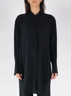 VICTORIA BECKHAM Camicie<CAMICIA WRAP FRONT BLOUSE Nero