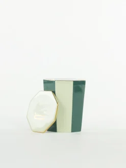 ETRO HOME ACCESSORY Illuminazione<CANDELA IN PORCELLANA Bianco, Verde