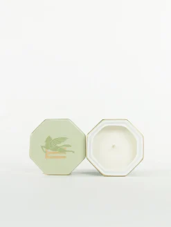 ETRO HOME ACCESSORY Illuminazione<CANDELA IN PORCELLANA Bianco, Verde