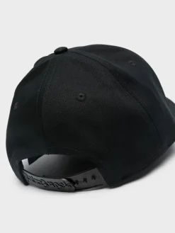 PALM ANGELS Cappelli<CAPPELLO BURNING MONOGRAM Giallo, Nero