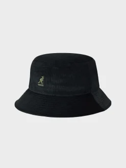 KANGOL Cappelli|Cappelli<CAPPELLO CORD BUCKET UNISEX Nero