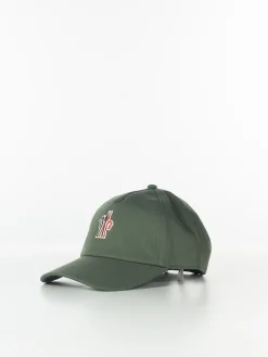 MONCLER GRENOBLE Cappelli|Cappelli<CAPPELLO DA BASEBALL CON RICAMO UNISEX Nero, Rosso, Verde