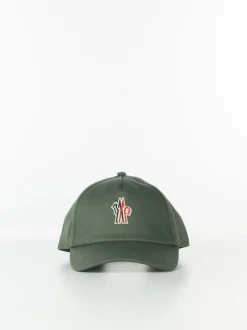 MONCLER GRENOBLE Cappelli|Cappelli<CAPPELLO DA BASEBALL CON RICAMO UNISEX Nero, Rosso, Verde