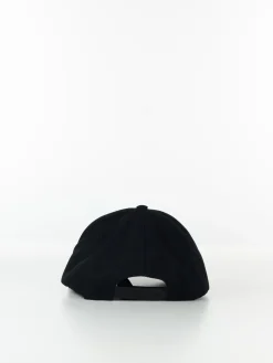 PALM ANGELS Cappelli<CAPPELLO DA BASEBALL CON RICAMO Bianco, Nero