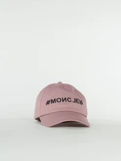 MONCLER GRENOBLE Cappelli<CAPPELLO DA BASEBALL IN GABARDINE Nero, Rosa