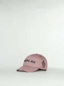 MONCLER GRENOBLE Cappelli<CAPPELLO DA BASEBALL IN GABARDINE Nero, Rosa