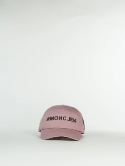 MONCLER GRENOBLE Cappelli<CAPPELLO DA BASEBALL IN GABARDINE Nero, Rosa