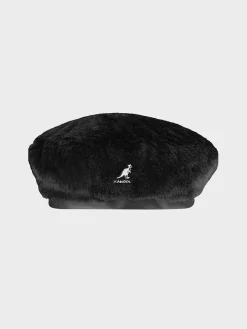 KANGOL. Cappelli|Cappelli<CAPPELLO FAUX FUR BERET UNISEX Bianco, Nero