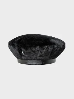 KANGOL. Cappelli|Cappelli<CAPPELLO FAUX FUR BERET UNISEX Bianco, Nero