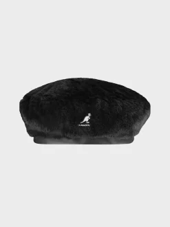 KANGOL. Cappelli|Cappelli<CAPPELLO FAUX FUR BERET UNISEX Bianco, Nero