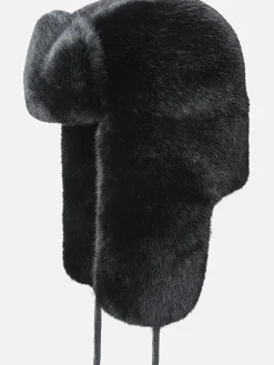 KANGOL. Cappelli|Cappelli<CAPPELLO FAUX FUR TRAPPER Nero