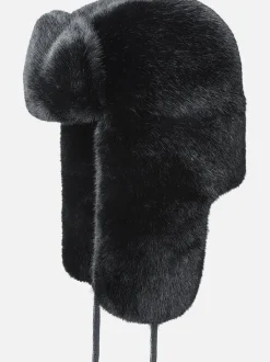 KANGOL. Cappelli|Cappelli<CAPPELLO FAUX FUR TRAPPER Nero