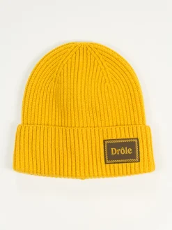 DRÔLE DE MONSIEUR Cappelli<CAPPELLO IN MAGLIA CON RISVOLTO Giallo
