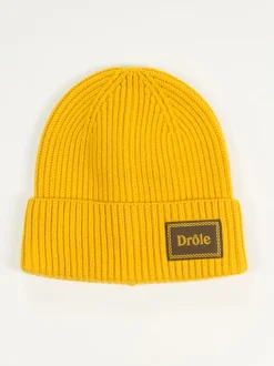 DRÔLE DE MONSIEUR Cappelli<CAPPELLO IN MAGLIA CON RISVOLTO Giallo